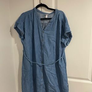Button Front Denim Dress - Target Maternity Size XL